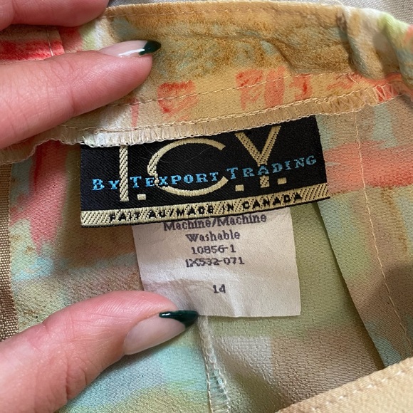 pastel patterned midi skirt - Picture 2 of 5